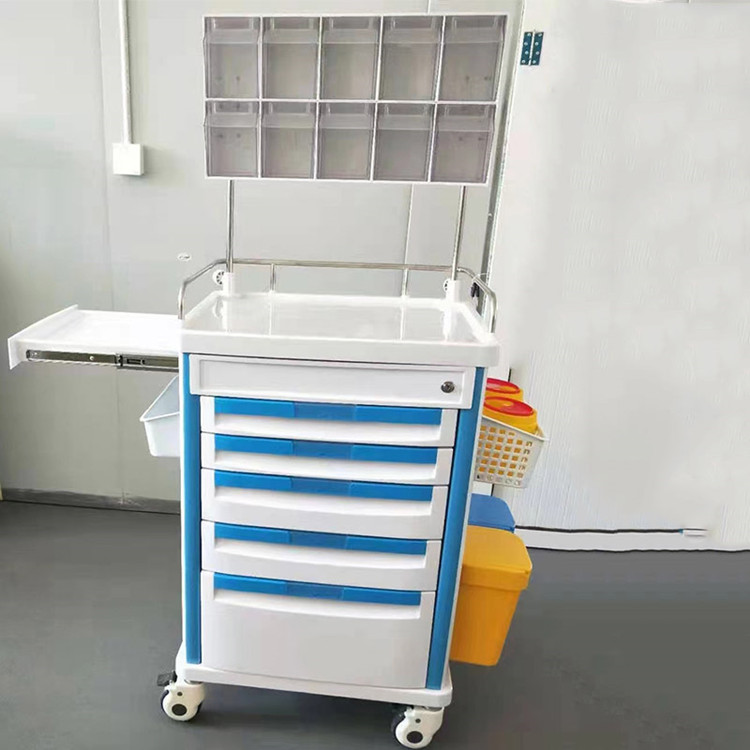Sanyang Medical ABS Anesthesia Trolley Square product image 02