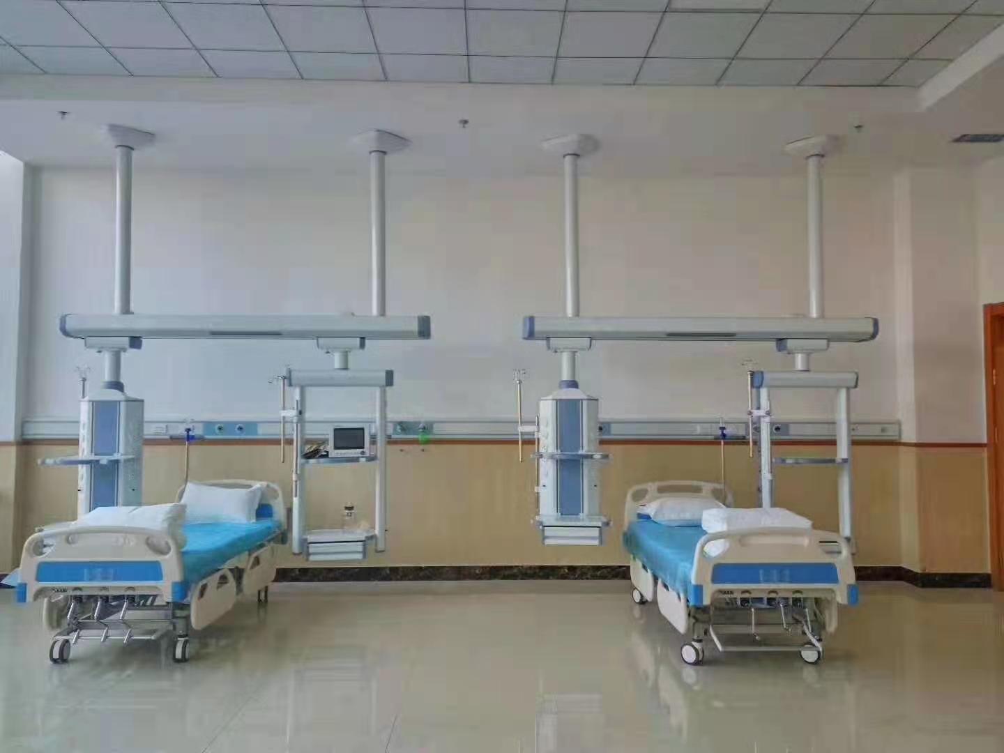 Hospital bed units prepared for export to a Gulf region distributor