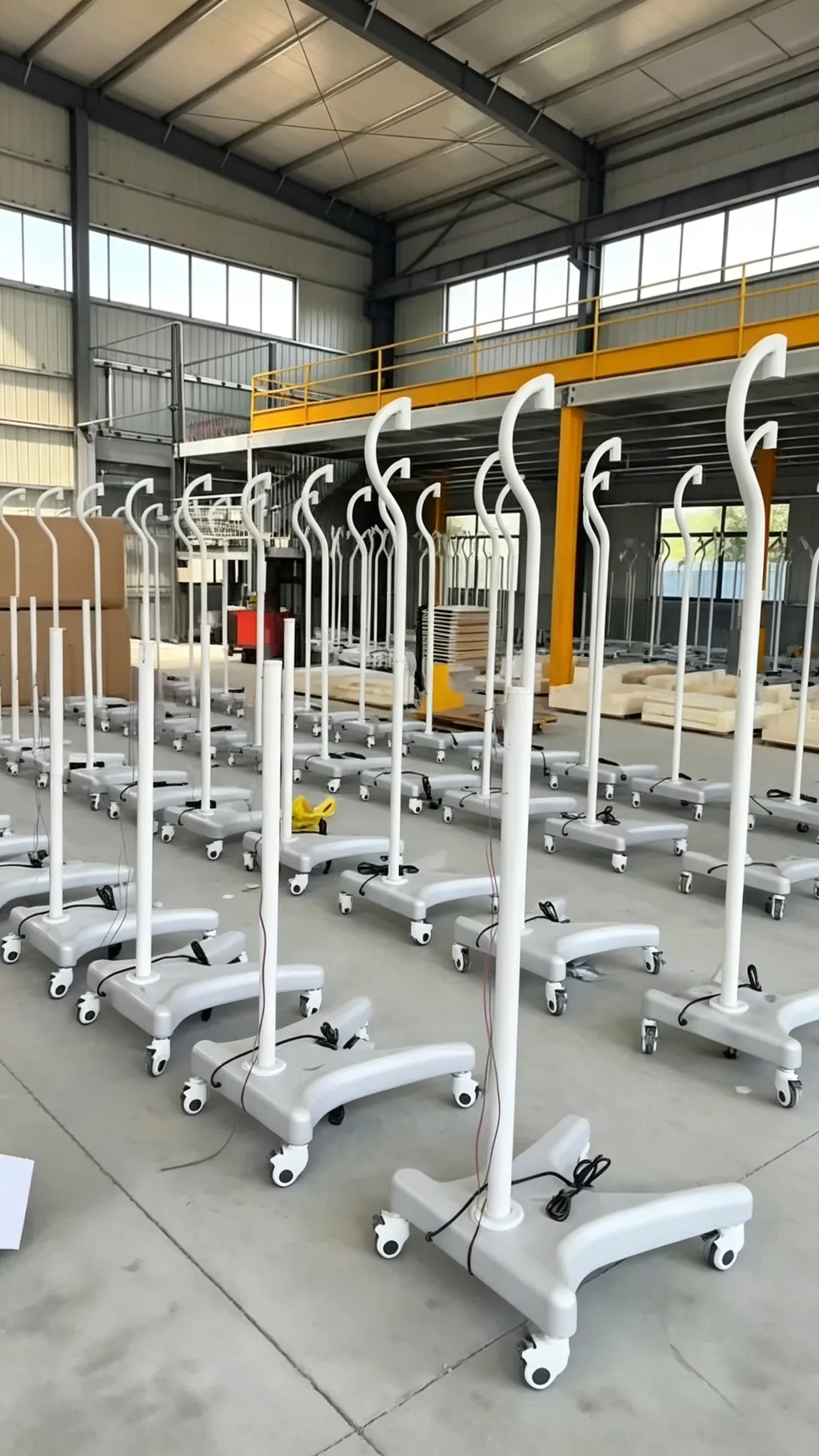 Surgical light production line at Sanyang Medical factory with standard assembly tooling